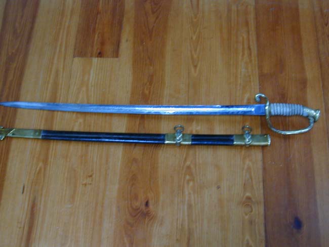 Inscribed Model 1852 U.S. Naval Officer's Sword — image 6