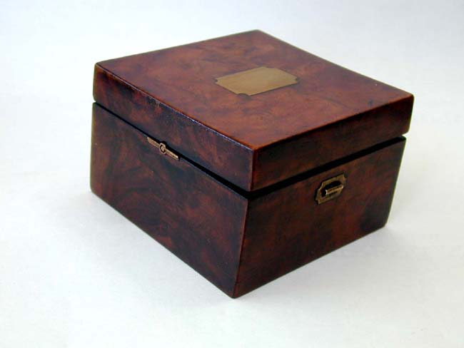 Fine and Rare mid 19th Century Prismatic Gimbaled Compass in Walnut Case — image 3