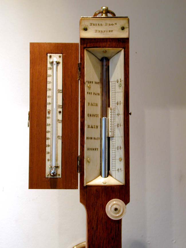 Fine Antique Irish Marine Barometer Signed "Neill Brothers, Belfast" — image 2