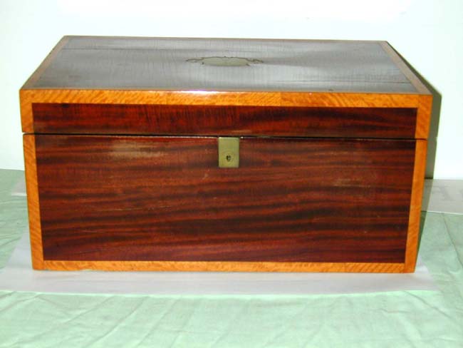 Fine Early 19th Century Sea Captain's Writing Desk circa 1822