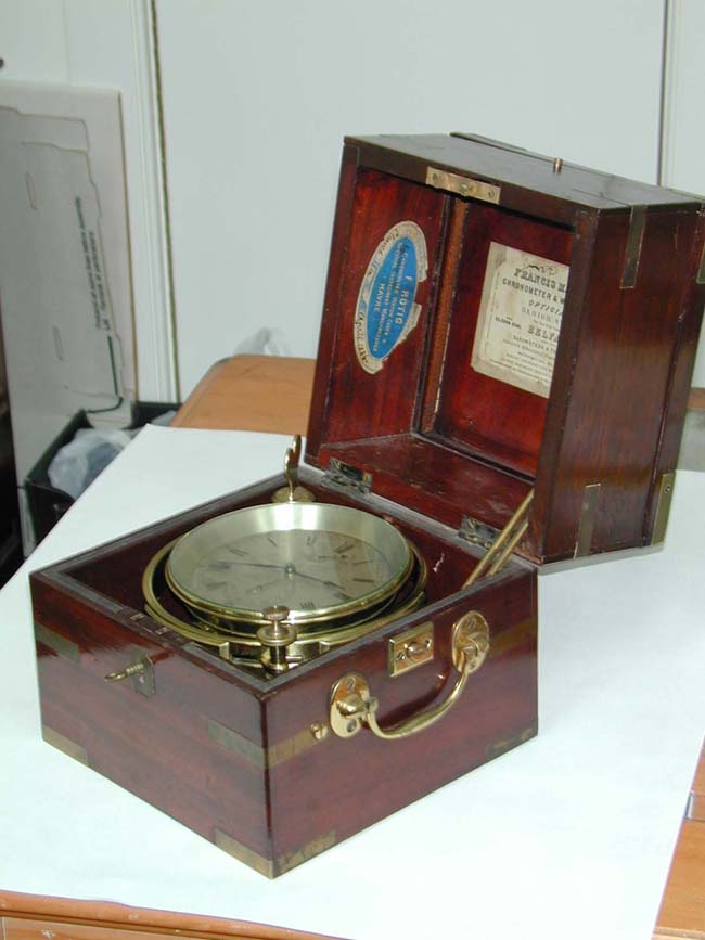Antique Marine Chronometer Signed 'Richard Hornby & Sons, Liverpool,' Circa 1860