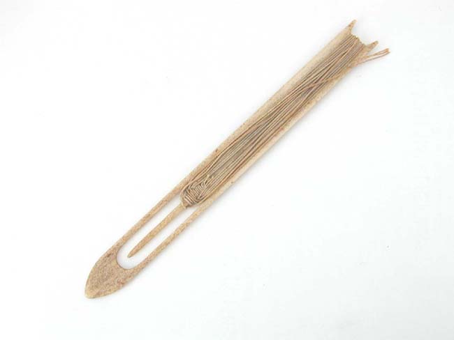 19th Century Sailor-Made Whalebone Netting Shuttle