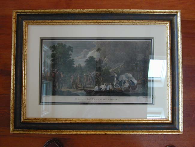 an 18th Century Engraved of Capt. James Cook Landing at Tanna Published in 1777 — image 2
