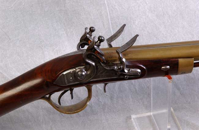 A fine and RARE Napoleonic period English Naval Officer's Double-Barreled Boarding Gun circa 1795 - 1810 — image 4