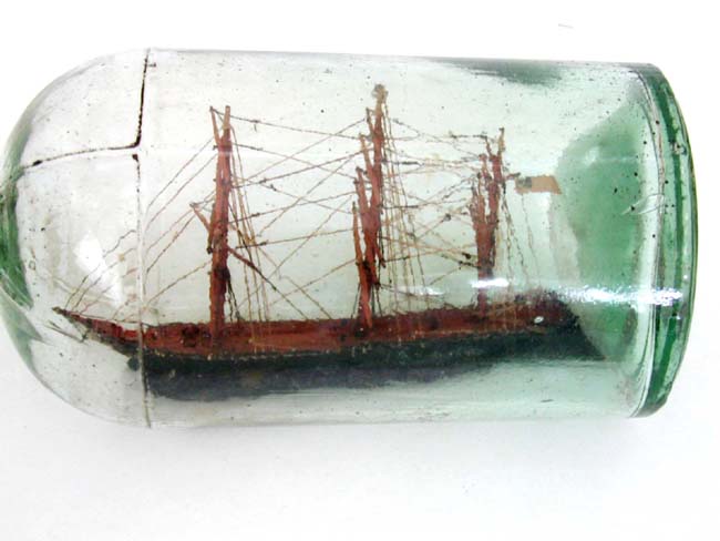 Antique Ship-in-a Bottle Circa 1900. — image 2