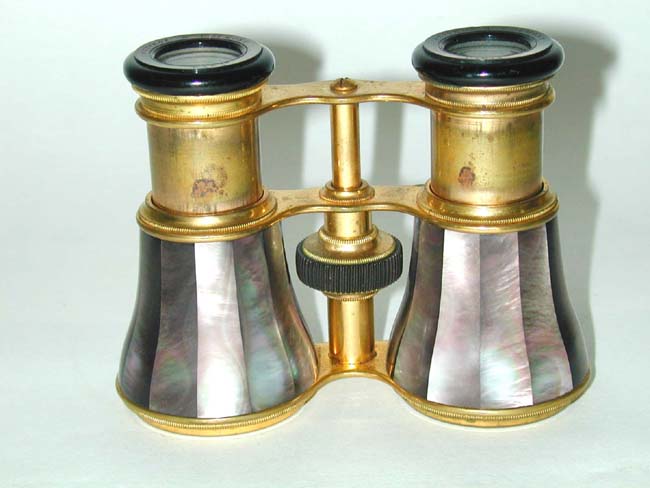 Antique French Mother-of-Pearl Opera Glasses circa 1880