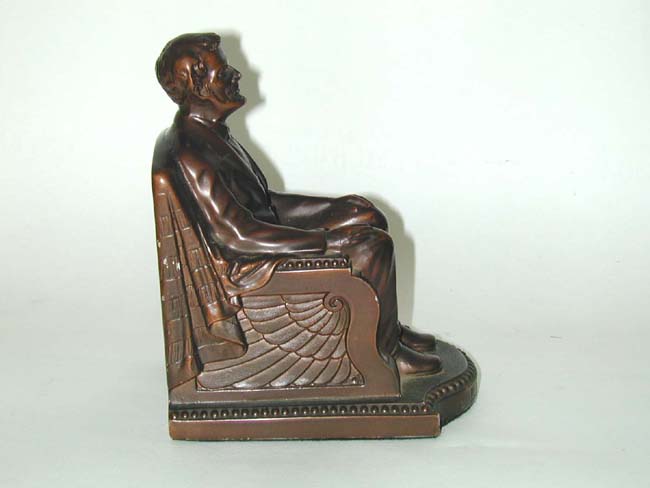 A Fine Pair of Abraham Lincoln Bronzed Bookends Circa 1924 — image 2