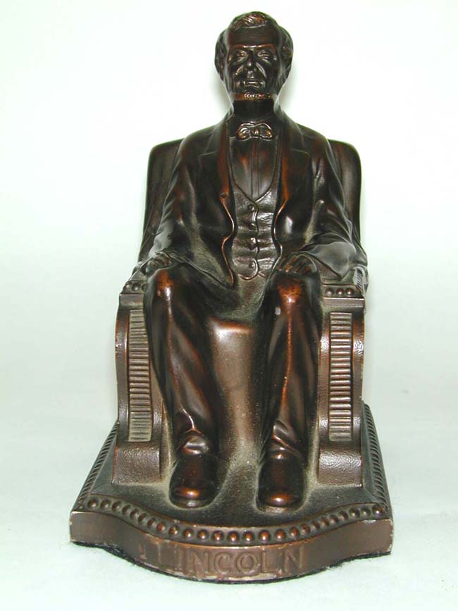 A Fine Pair of Abraham Lincoln Bronzed Bookends Circa 1924 — image 3