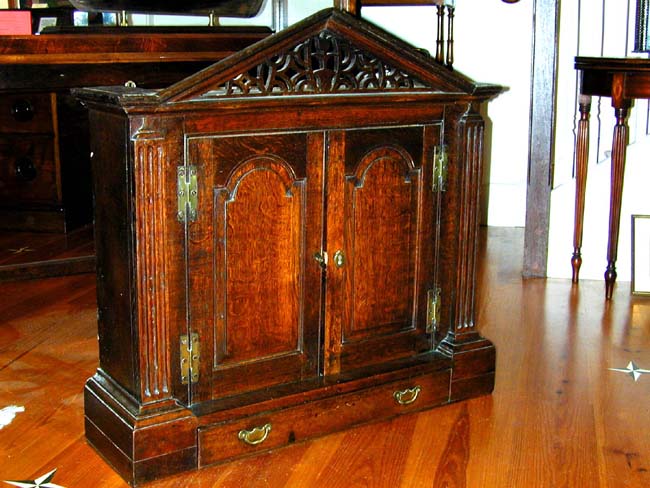 A beautiful George II period Oak Hanging Cupboard circa 1740