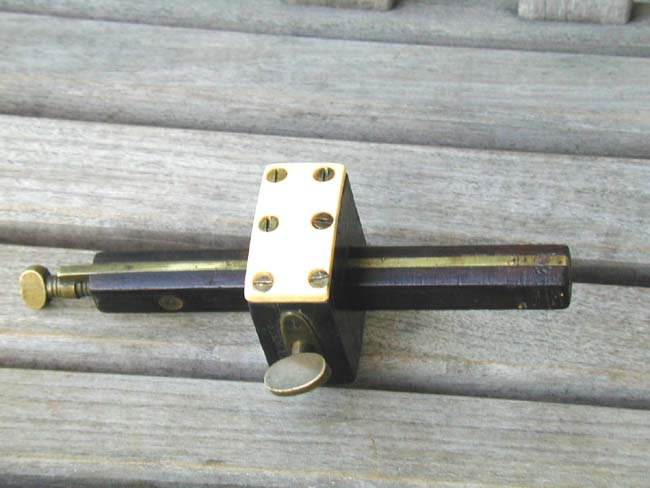 A 19th century Sailor-Made Rosewood and Ivory Double Scribe