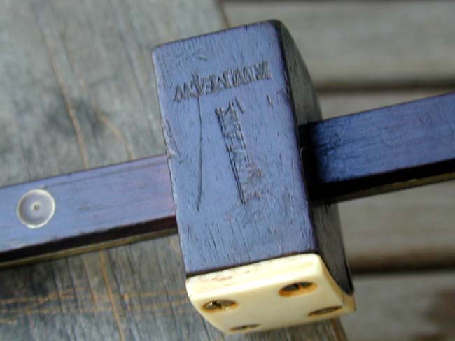 A 19th century Sailor-Made Rosewood and Ivory Double Scribe — image 3