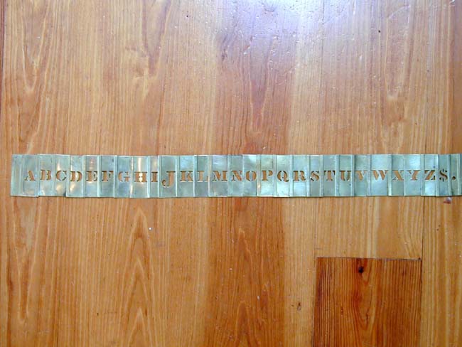 A Late 19th or Early 20th century Folding Brass Stencil — image 2