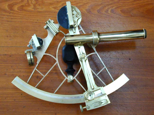 An Antique Brass Framed Mariners Sextant Signed "Spencer, Browning and Rust" circa 1840