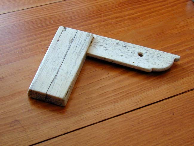 A 19th century Sailor-Made Whalebone Navigational or Archtitectural Tool