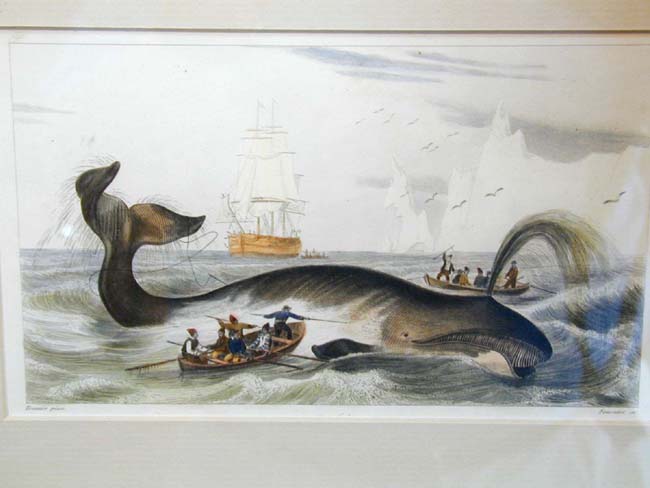 A Framed Grouping of 19th century Whaling related items — image 2