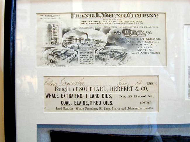 A Framed Grouping of 19th century Whaling related items — image 4