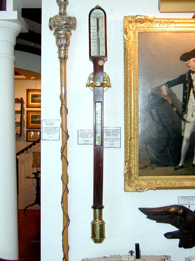 A 19th Century Gimbaled Marine Barometer Signed "Crichton, London," circa 1840 — image 2