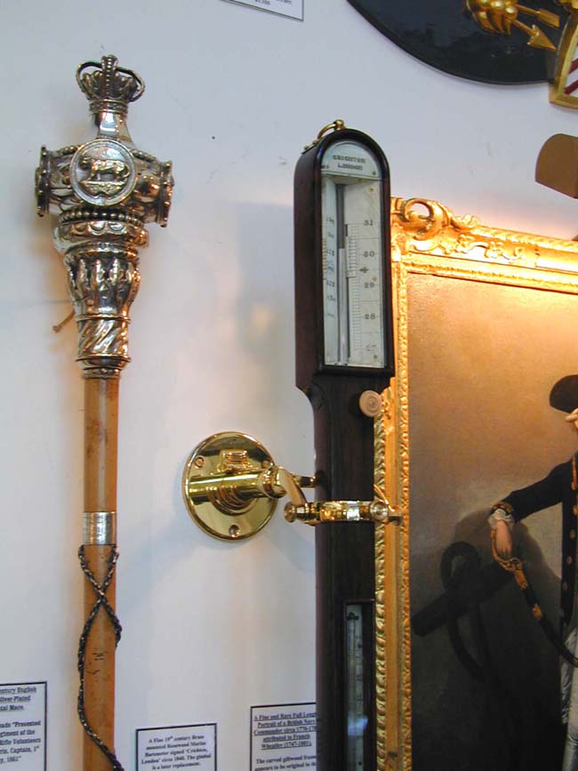 A 19th Century Gimbaled Marine Barometer Signed "Crichton, London," circa 1840 — image 3