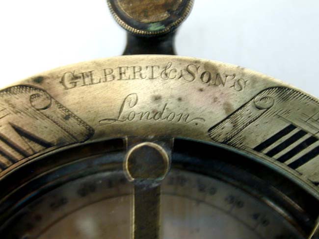 An Early 19th century English Brass Combination Compass and Sundial Signed 'William Gilbert & Sons, London.' — image 3