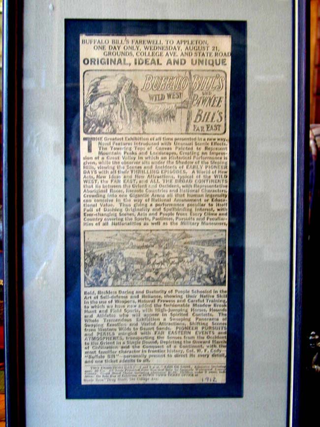Buffalo Bill's Wild West Show Farewell to Appleton Wisconsin Advertisement Dated Aug. 21, 1912 — image 3