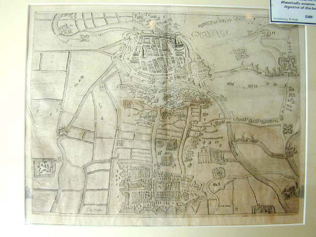 A Rare 17th century Battle Map Depicting the Siege of Groning Published by Emanuel Van Meteran, 1640 — image 2