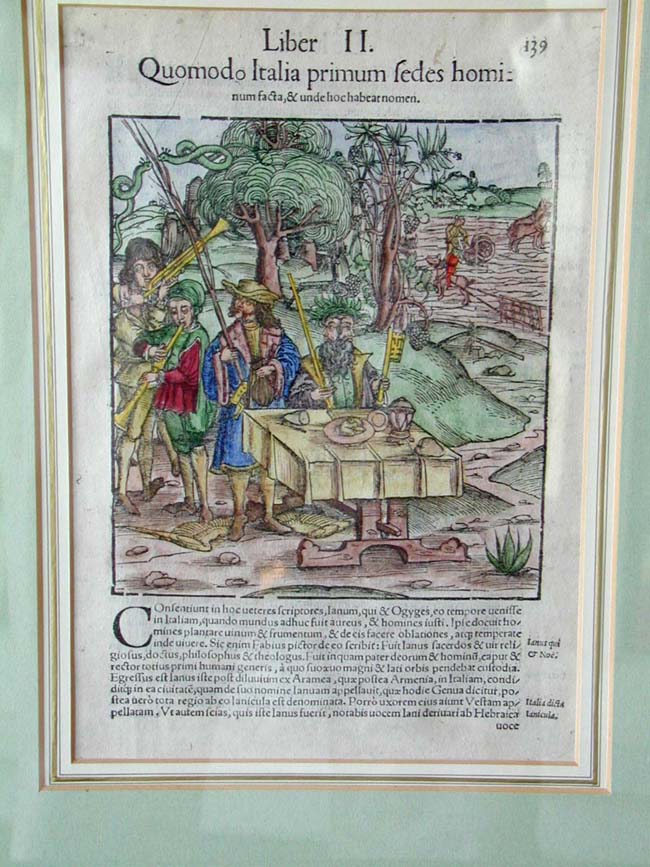 A Pair of 16th century Woodblock Engravings by Sebastian Munster circa 1550-1590 — image 2