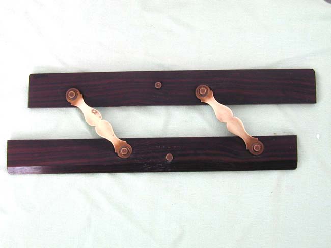 A 19th century Rosewood Parallel Ruler stamped 'A J S & Co.'