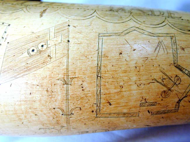 Historically Important Revolutionary War "BUNKER HILL" Powder Horn Inscribed 'Timothy Bugbee, 1774' — image 8
