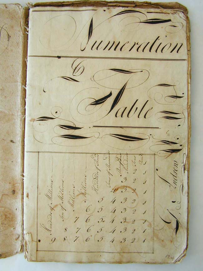 A Rare and Historic American Colonial Arithmetic Book of GEORGE ANDREWS Dated March 1, 1774 — image 2