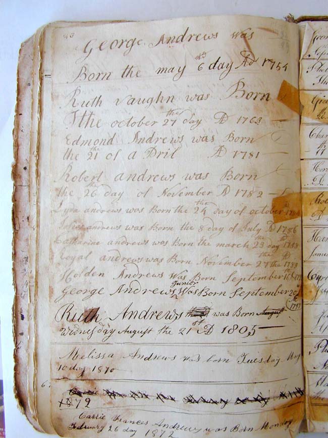 A Rare and Historic American Colonial Arithmetic Book of GEORGE ANDREWS Dated March 1, 1774 — image 3