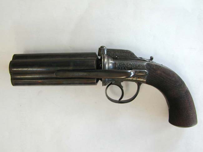 An Exceptionally Fine Five-Shot Percussion Large Caliber PEPPERBOX Revolver Circa 1848 — image 2