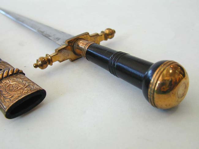 An Early 19th century British Naval Officer's Dirk With Ebony Handle Circa 1820 — image 2