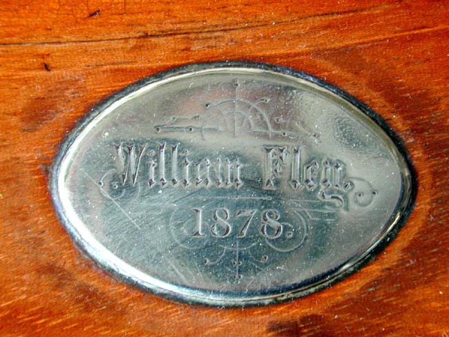 A Scottish Fruitwood Tobacco Box With Silver Escutcheon Dated 1878 — image 3